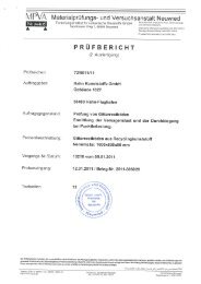 Belastungsversuche Gitterrostboden 1 - Hahn Kunststoffe GmbH