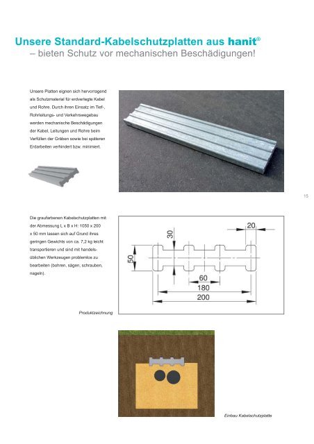 Spezialprospekt Kabelkanal-Abdeckplatten - Hahn Kunststoffe GmbH