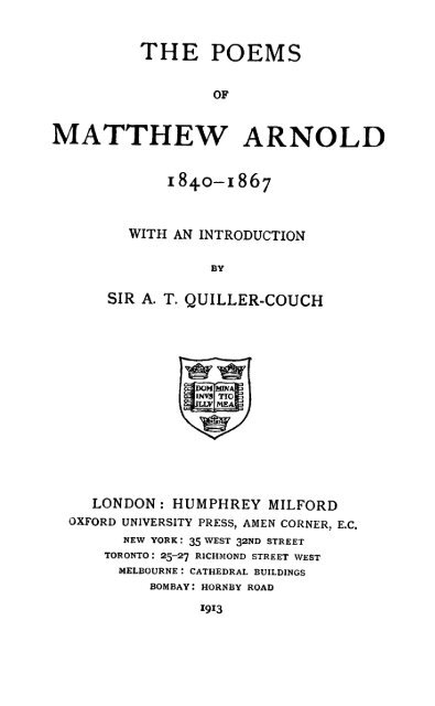 Реферат: Matthew Arnold Essay Research Paper Matthew Arnolds