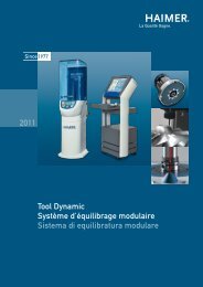 Tool Dynamic Système d'équilibrage modulaire Sistema di ...