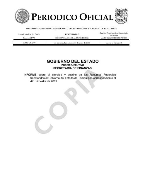 Anexo - Gobierno del Estado de Tamaulipas