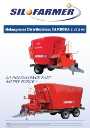 Mélangeuses Distributrices TAMBORA 1 et 2 vis - Cartel