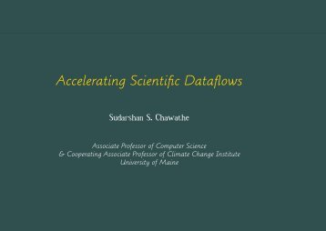 Sudarshan Chawathe, Associate Professor, Computer Science ...
