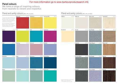 Venesta Colour Selector - BD Online Product Search