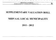 Supplementary Valuation Roll 2011-2012.pdf - Midvaal Local ...