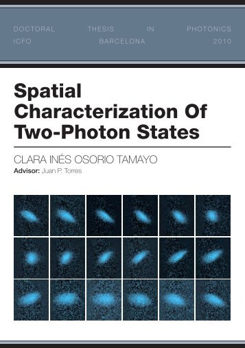 Spatial Characterization Of Two-Photon States - GAP-Optique