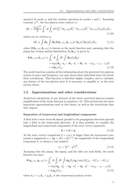 Spatial Characterization Of Two-Photon States - GAP-Optique