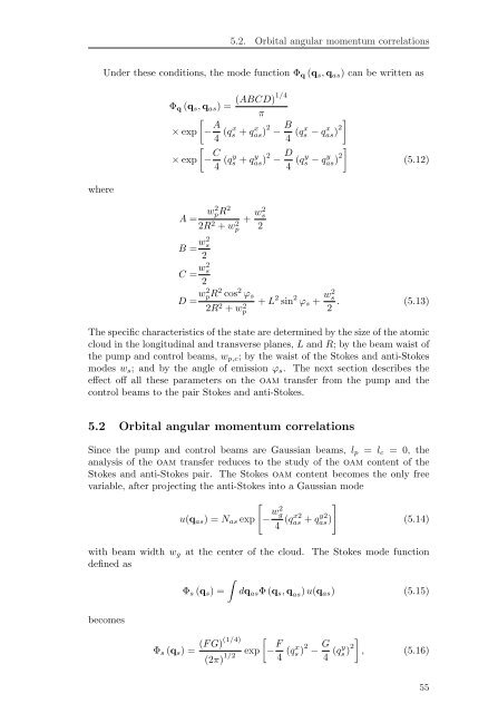 Spatial Characterization Of Two-Photon States - GAP-Optique