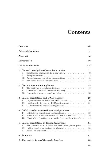 Spatial Characterization Of Two-Photon States - GAP-Optique