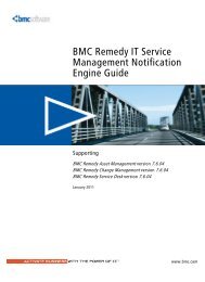 BMC Remedy IT Service Management Notification Engine Guide