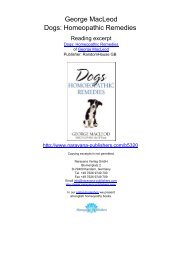 George MacLeod Dogs: Homeopathic Remedies - Homeopathy ...