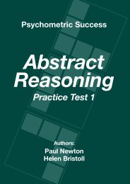 Abstract Reasoning - Practice Test 1 - Psychometric Success