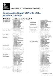 Conservation Status of Plants of the Northern Territory