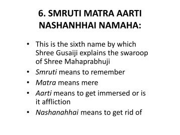 6. SMRUTI MATRA ARTI NASHAN - Vaishnav Sangh of UK