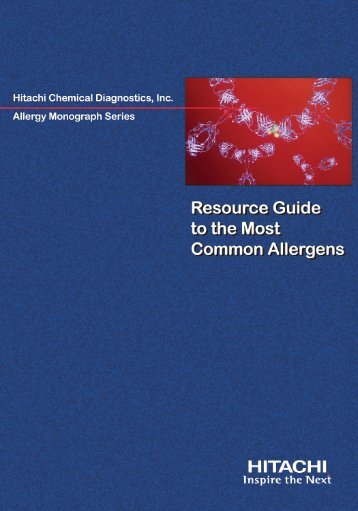 Allergen Resource Guide - Hitachi Chemical Diagnostics