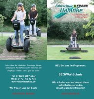 Segway - Fahrschule Halanke