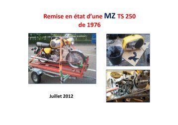 Remise en état d'une MZ TS 250