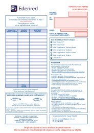 Ticket Restaurant® afgifteborderel - Edenred