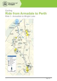 Ride from Armadale to Perth - section rides