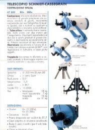 Brochure Telescopi MARIO SPADA 1991 - specola