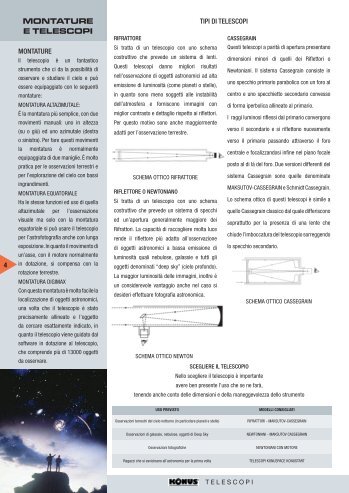 Konus catalogo Telescopi - Vendita online telescopi, cannocchiali ...