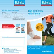 Hallufix® Flyer Mid-foot Brace with Pelotte