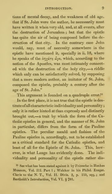 A commentary on the Epistles of St. John - The Preterist Archive