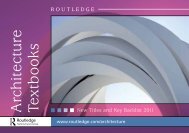 Architecture Textbooks 2011 (UK) - Routledge