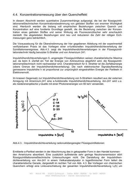 4.4. Konzentrationsmessung über den Quencheffekt