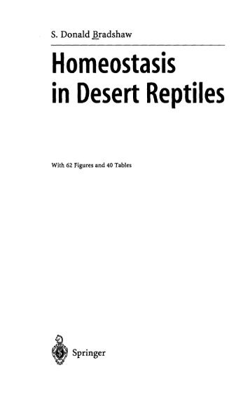 Homeostasis in Desert Reptiles - Index of