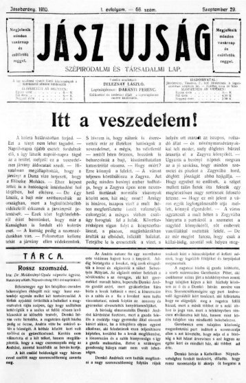 Jász Újság 1. évf. 66. sz. (1910. szeptember 29.)