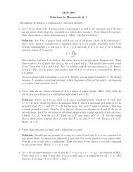 Math 905 Solutions to Homework # 1 Throughout R denotes a ...