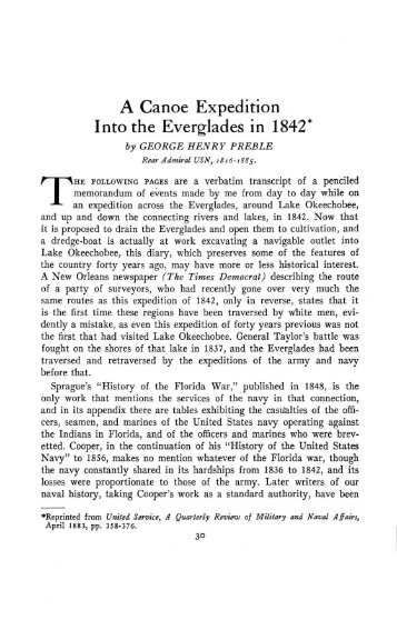 A Canoe Expedition Into the Everglades in 1842 ... - The News-Press