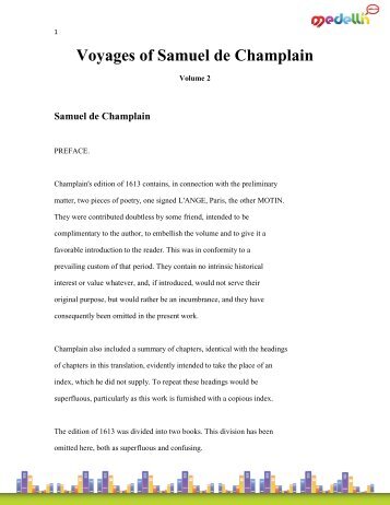 Voyages of Samuel de Champlain