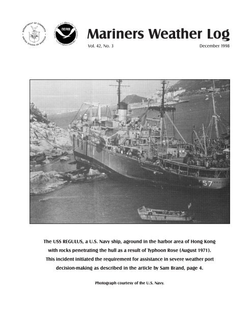 Mariners Weather Log - Voluntary Observing Ship Program - NOAA