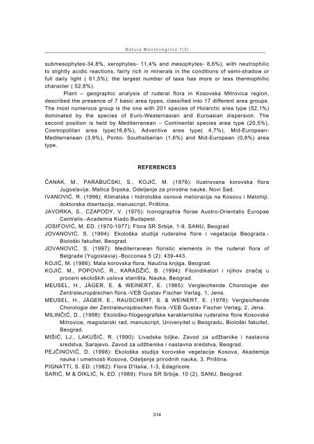 ecological and phytogeographical characteristics of ruderal flora in