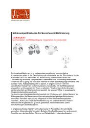 Informationen zum Seminar - Hamburger Arbeitsassistenz