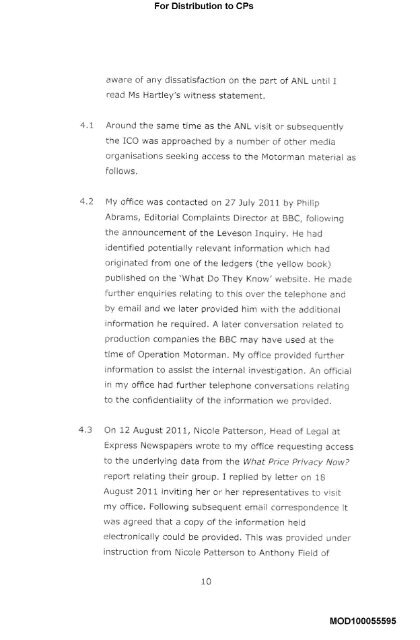 Second Witness Statement of Christopher Graham - The Leveson ...