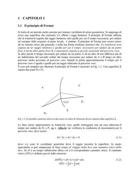 Mauro D'Onofrio ELEMENTI DI OTTICA PER ASTRONOMI