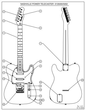 NASHVILLE POWER TELECASTER 0135000/5002 - Fender