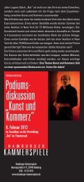 KM Kunst und Komerz Flyer.indd - Hamburger Kammerspiele