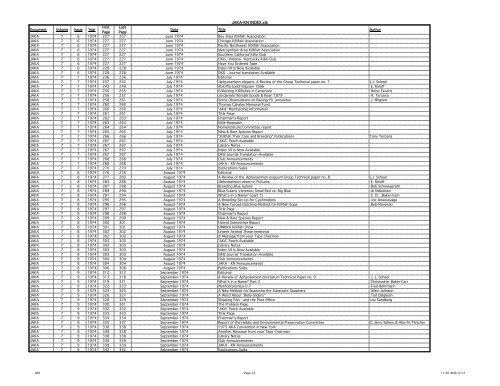 JAKA-KN INDEX - American Killifish Association