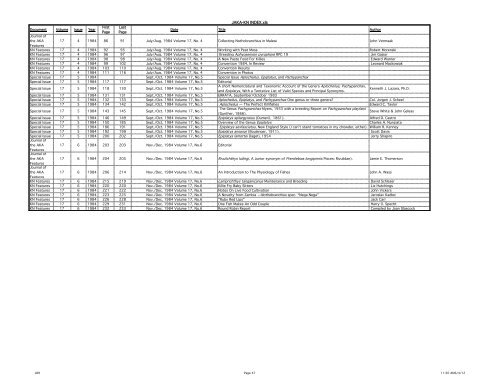 JAKA-KN INDEX - American Killifish Association