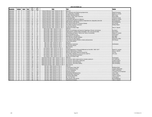 JAKA-KN INDEX - American Killifish Association