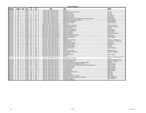 JAKA-KN INDEX - American Killifish Association