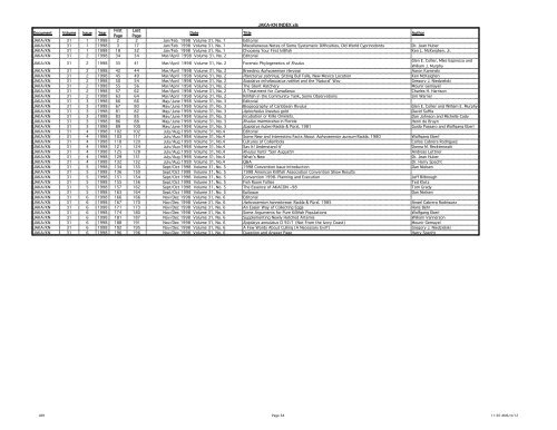 JAKA-KN INDEX - American Killifish Association