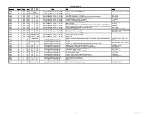 JAKA-KN INDEX - American Killifish Association