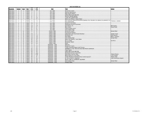 JAKA-KN INDEX - American Killifish Association