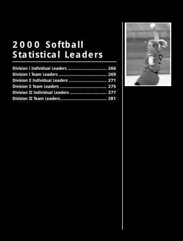 2001 NCAA Baseball and Softball Records Book