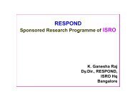 RESPOND By Dr.Ganesh Raj - National Remote Sensing Centre